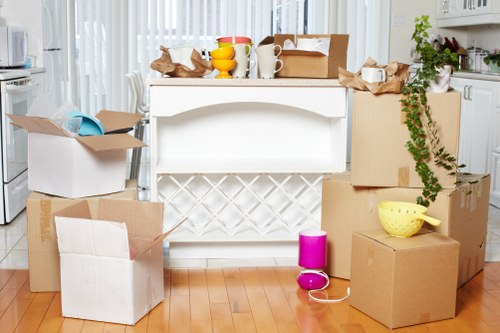 Furniture and boxes loaded into a moving truck for a Highbury move