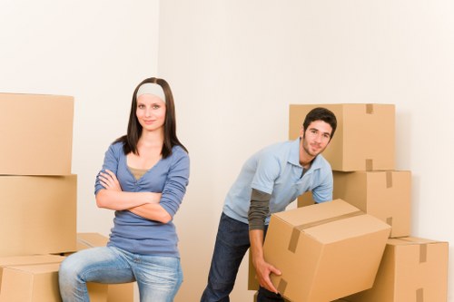 Van loading service for furniture transport in Highbury