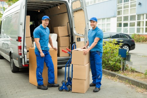 Packing and loading assistance for a Highbury property move